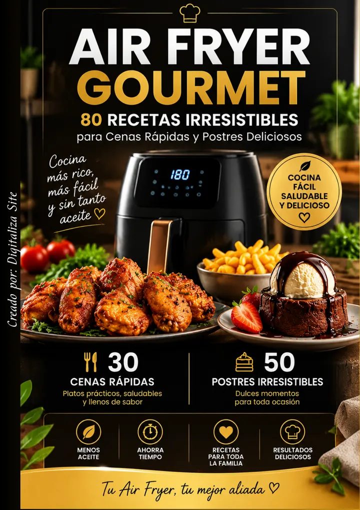 Tapa del ebook Air Fryer Gourmet: 80 recetas irresistibles